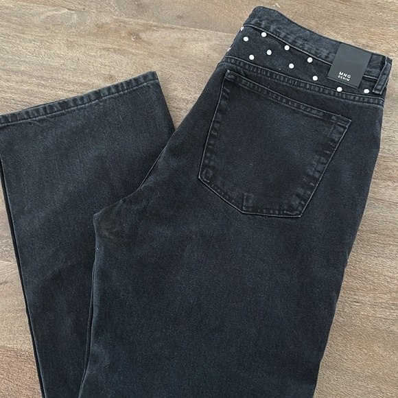 Mango Rhinestone Wide Leg Denim - Picture 3 of 3